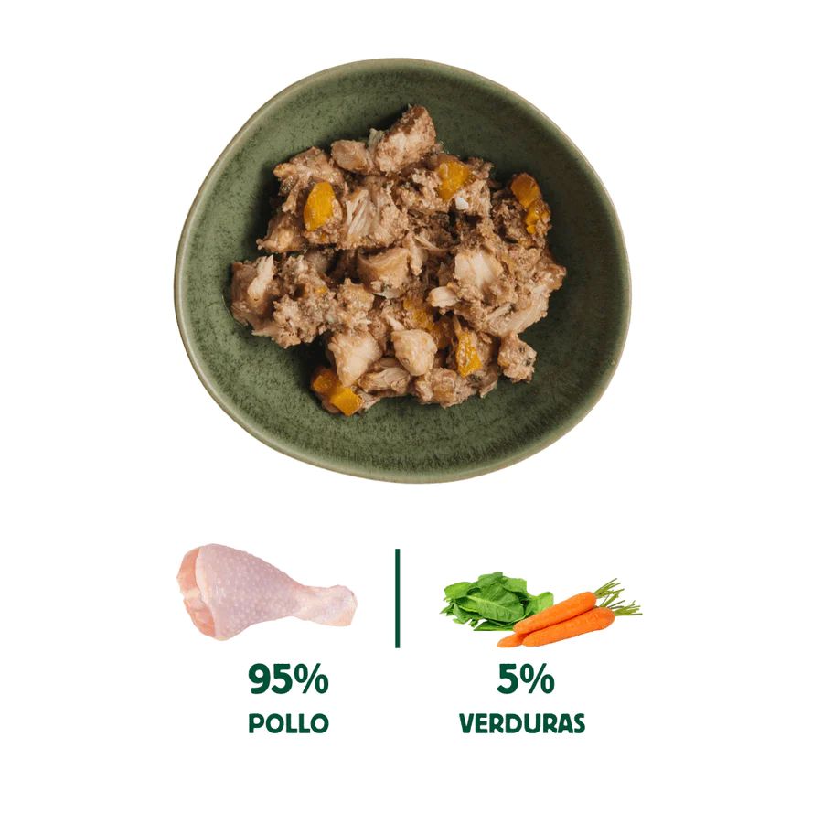 Wild Balance Lata de pollo para gatos Filosofía BARF - Imagen 2