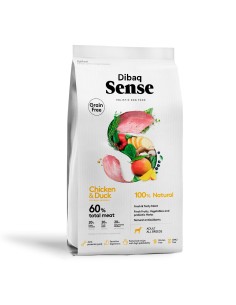 Dibaq Sense Grain Free Pollo y Pato Perro