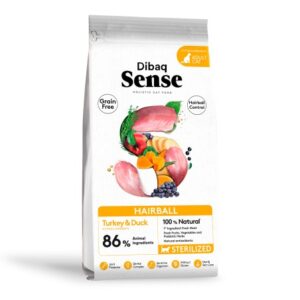 Dibaq Sense Grain Free Hairball Pavo & Pato Gato