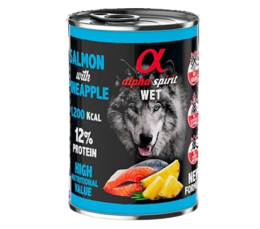 Alpha Spirit Paté de Salmón con Piña Perros