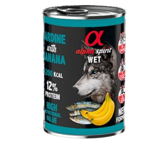 Alpha Spirit Paté de Sardina con Plátano Perros