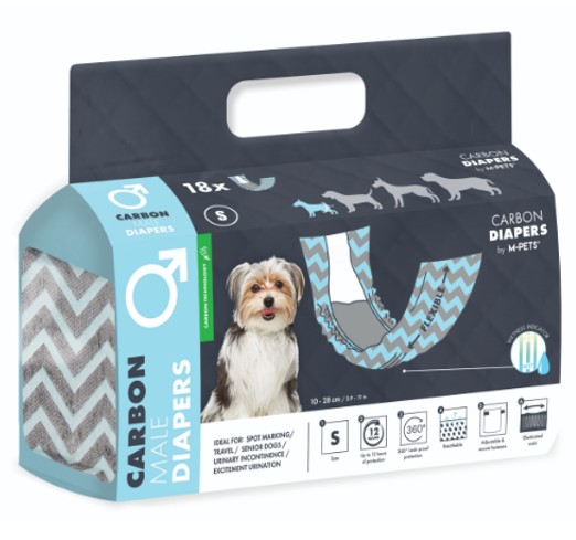 M-Pets Pañales carbón activo Macho