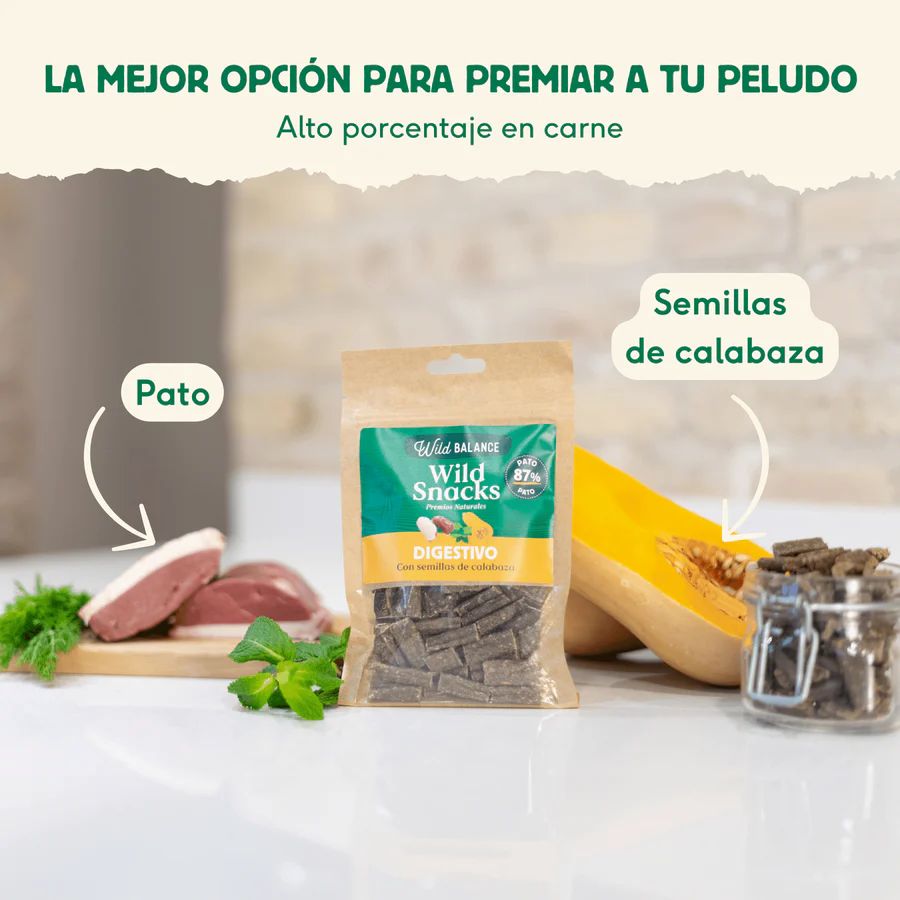 Wild Snacks Digestivos de Pato Perro - Imagen 3