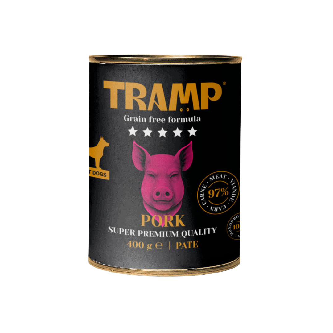 Tramp Lata Monoproteica Grain Free Cerdo Perro Adulto