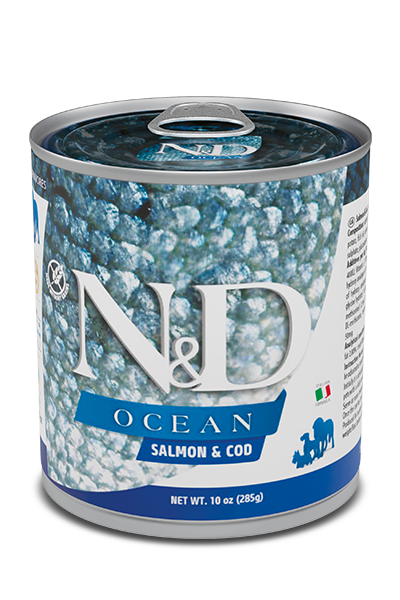 Farmina N&D Ocean Salmón & Bacalao Perro Adulto Lata