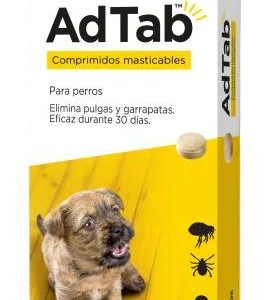 AdTab Comprimidos Masticables Antiparasitarios Perros de 1,3 / 2,5 kg