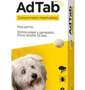 AdTab Comprimidos Masticables Antiparasitarios Perros de 2,5 / 5,5 Kg