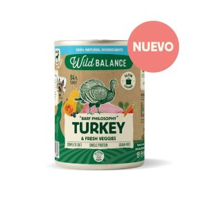 Wild Balance Lata de Pavo para perros Filosofía BARF