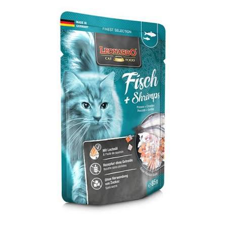Leonardo Finest Selection Pescado + Gambas Gato Adulto