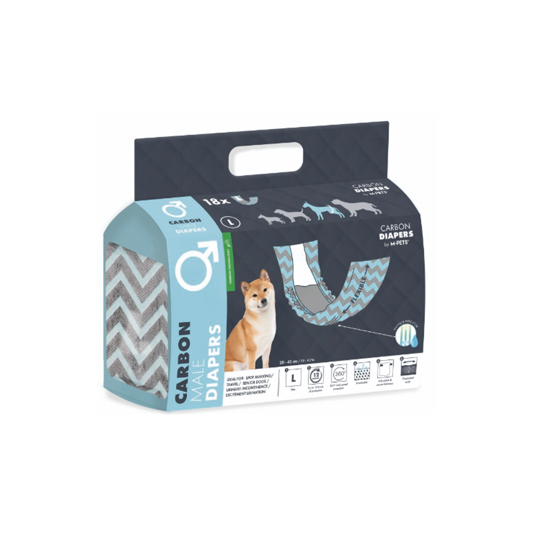 M-Pets Pañales carbón activo Macho - Imagen 2