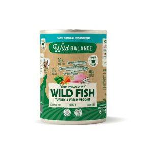 Wild Balance Lata de Pescado y Pavo para perros Filosofía BARF