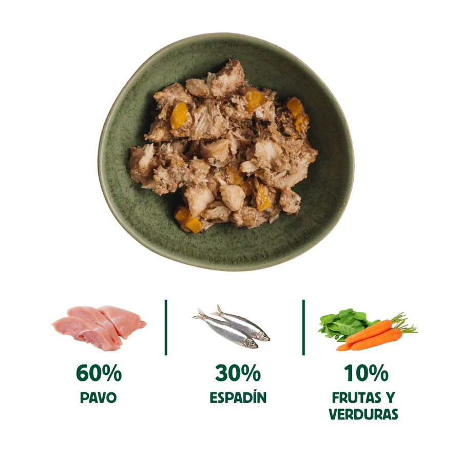 Wild Balance Lata de Pescado y Pavo para perros Filosofía BARF - Imagen 3