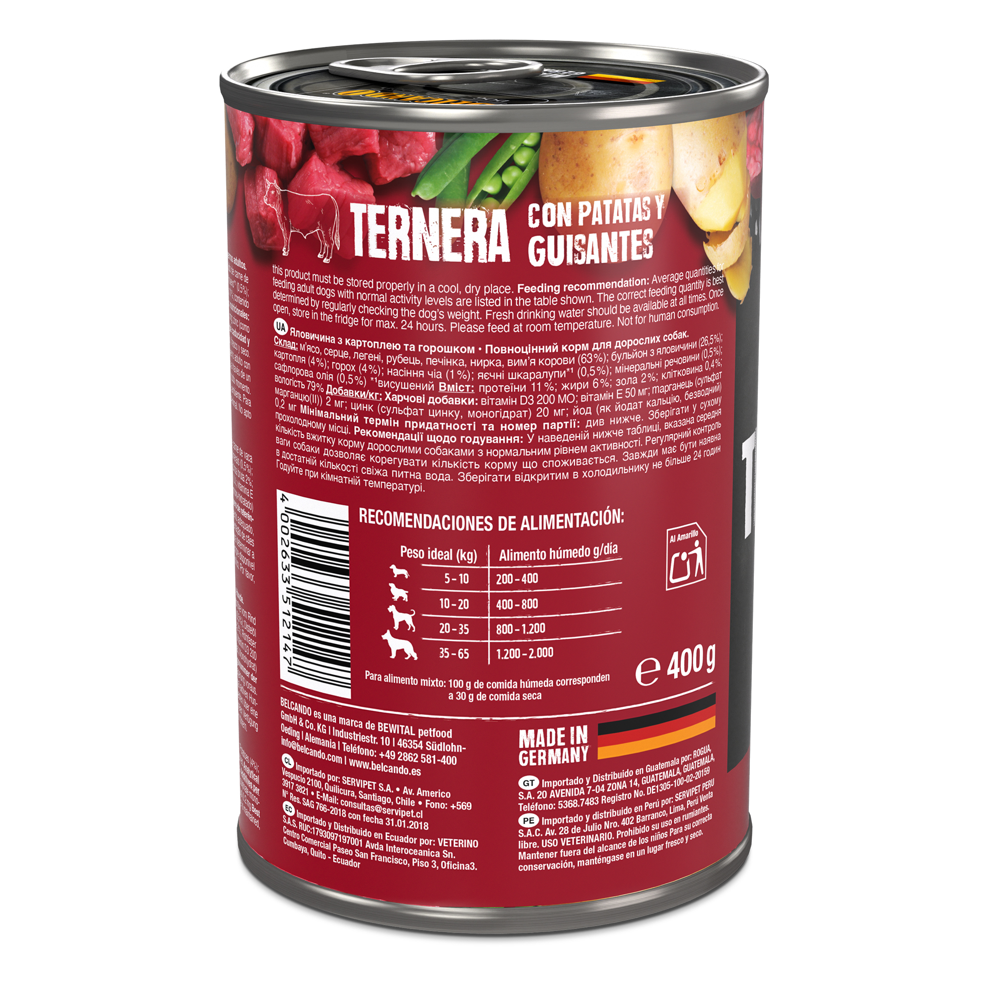 Belcando Ternera, Patatas & Guisantes Perro Adulto - Imagen 2