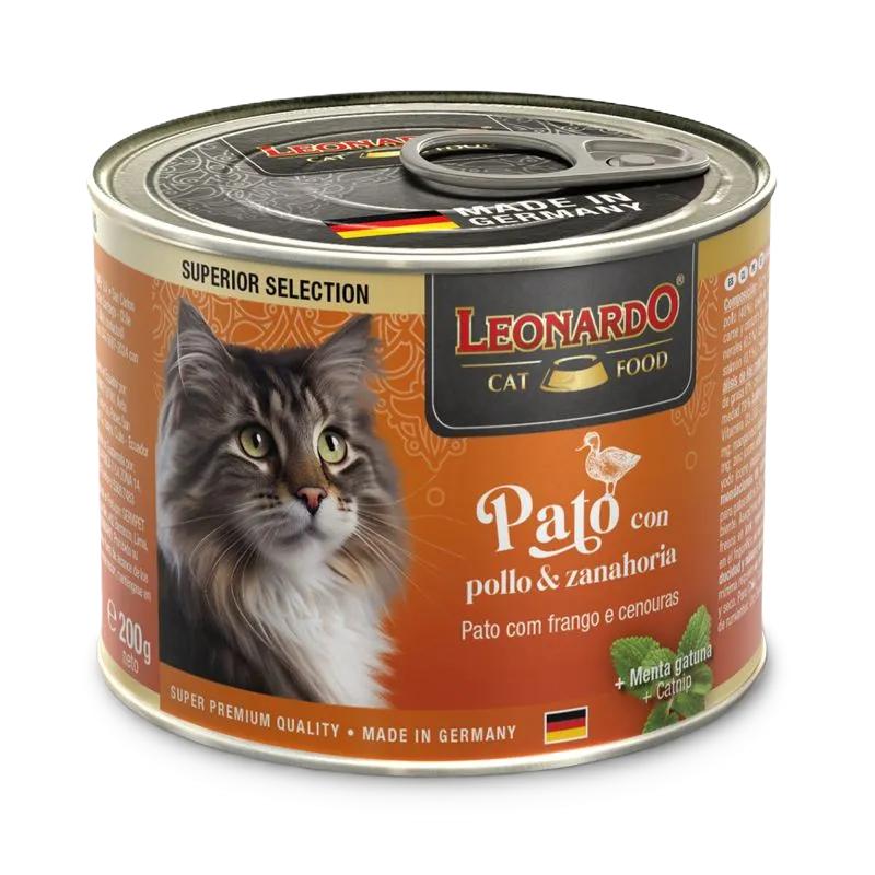 Leonardo Lata Pato con Pollo para Gato