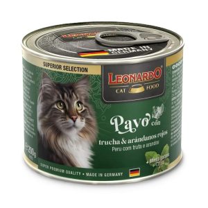 Leonardo Lata Pavo con Trucha  para Gato