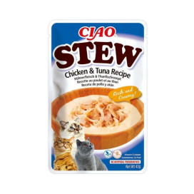 Ciao Stew Guiso de Pollo y Atún para Gatos