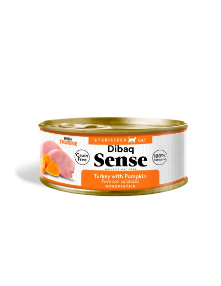 Dibaq Sense Cat Esterilizado Pavo con Calabaza Gato