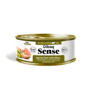 Dibaq Sense Esterilizado Cerdo Ibérico con Aceitunas Gato