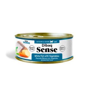 Dibaq Sense Esterilizado Pescado Blanco con Vegetales Gato
