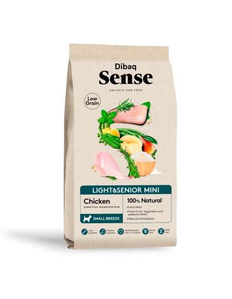 Dibaq Sense Low Grain Pollo Light o Senior Mini
