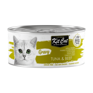 Kit Cat Gravy - Atún & Ternera Gato Adulto