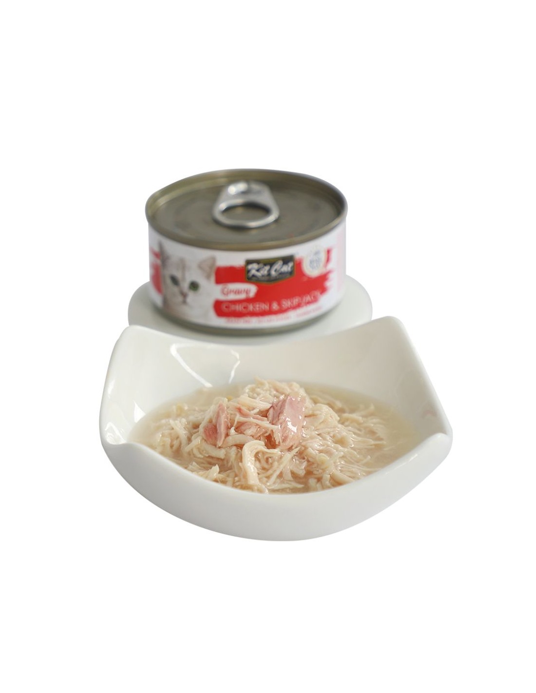 Kit Cat Gravy - Pollo & Atún Bonito Skipjack Gato Adulto - Imagen 2