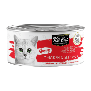 Kit Cat  Gravy - Pollo & Atún Bonito Skipjack Gato Adulto