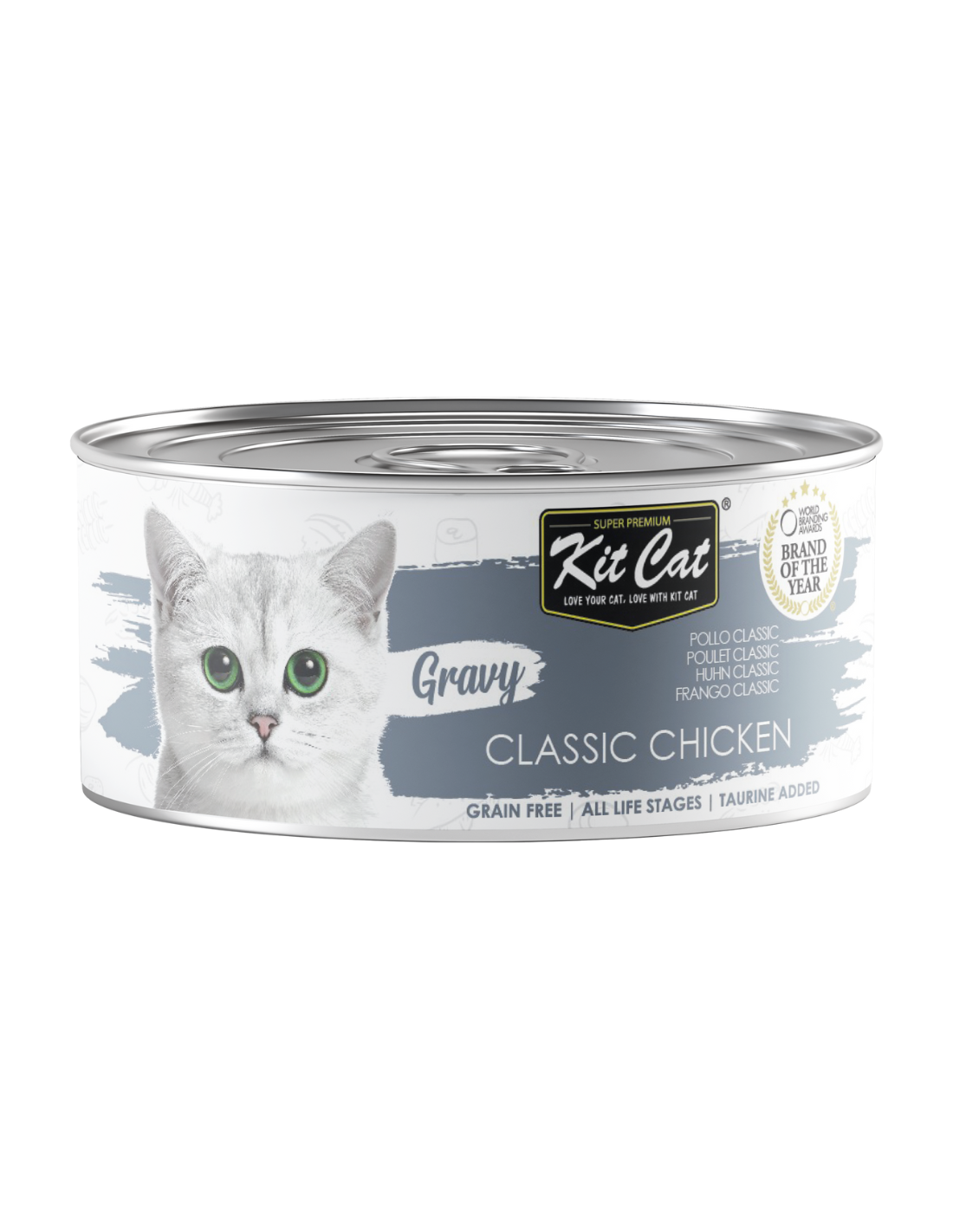 Kit Cat Gravy - Pollo Classic Gato Adulto