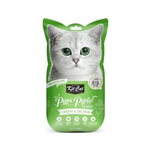 Kit Cat PurrPureePLUS - Pollo Collagen Care