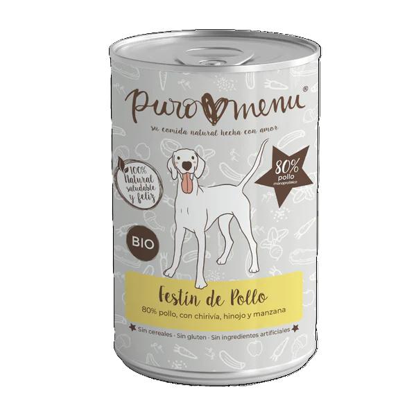 Puro Menú Pavo Festín de Pollo Perro Adulto