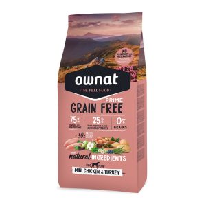 Ownat Prime Grain Free Pollo & Pavo Perro Adulto Mini