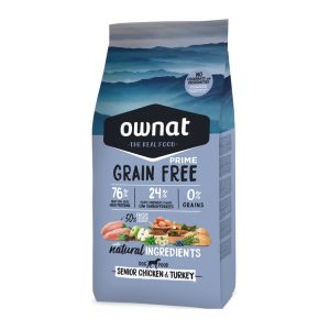 Ownat Prime Grain Free Pollo & Pavo Perro Senior